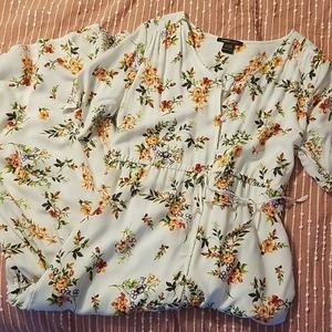 Long floral print dress